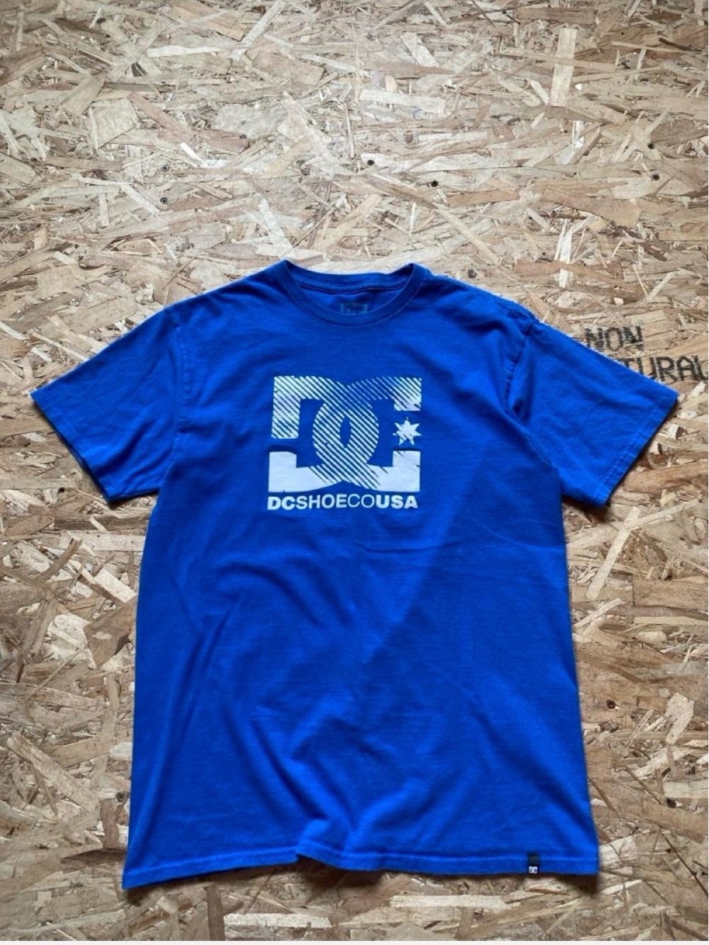 DC Royal Blue Graphic With White Logo Short Sleeve Tee